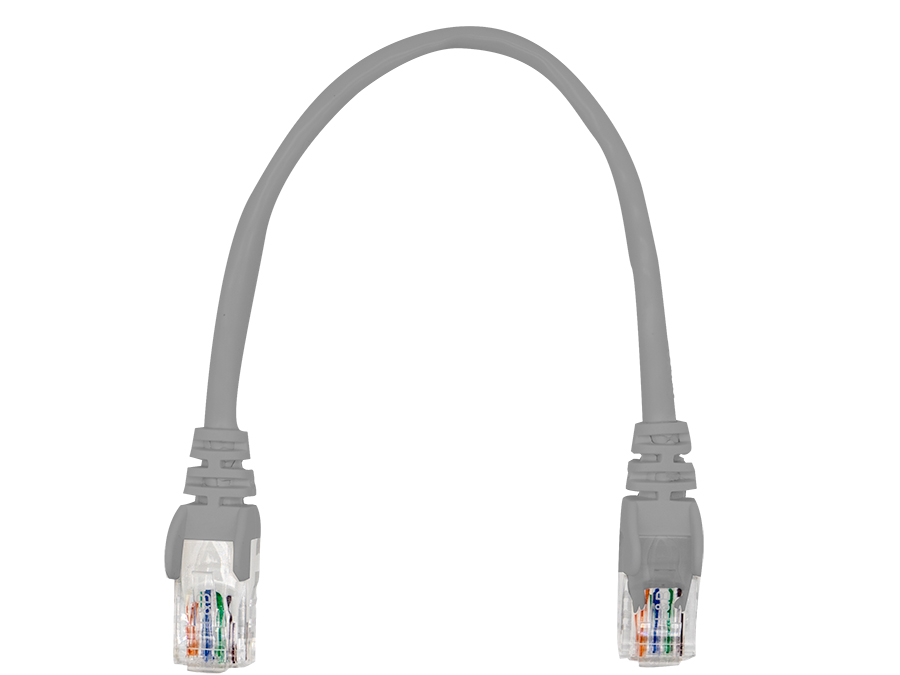 Linkbasic 22cm UTP Cat5e Flylead Grey