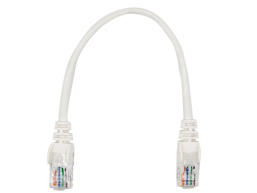 Linkbasic 22cm UTP Cat5e Flylead White
