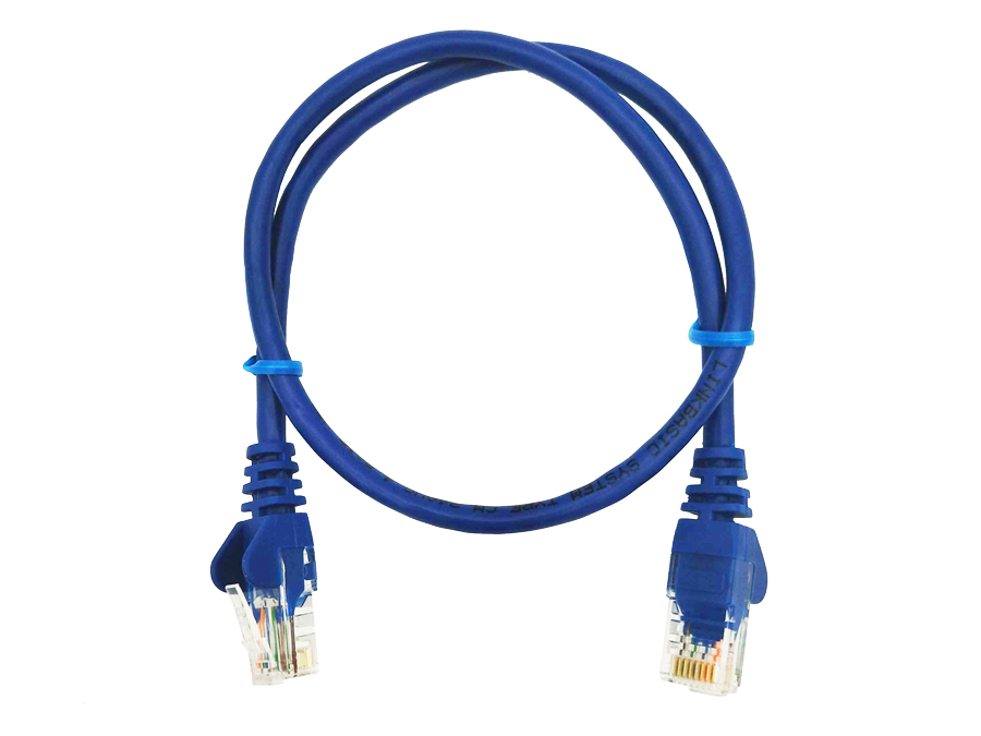 Linkbasic 50cm UTP Cat5e Flylead Blue