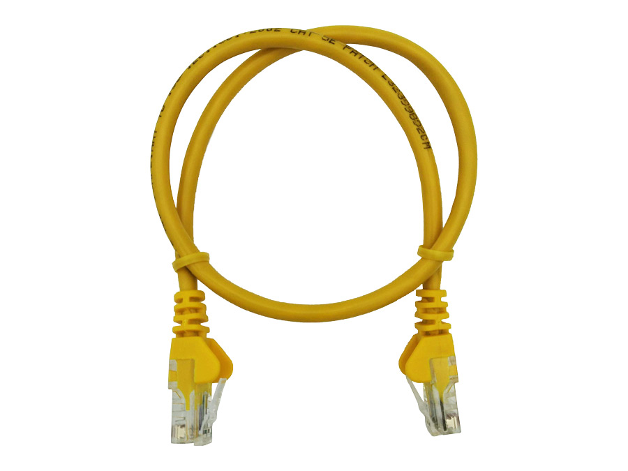 Linkbasic 50cm UTP Cat5e Flylead Yellow