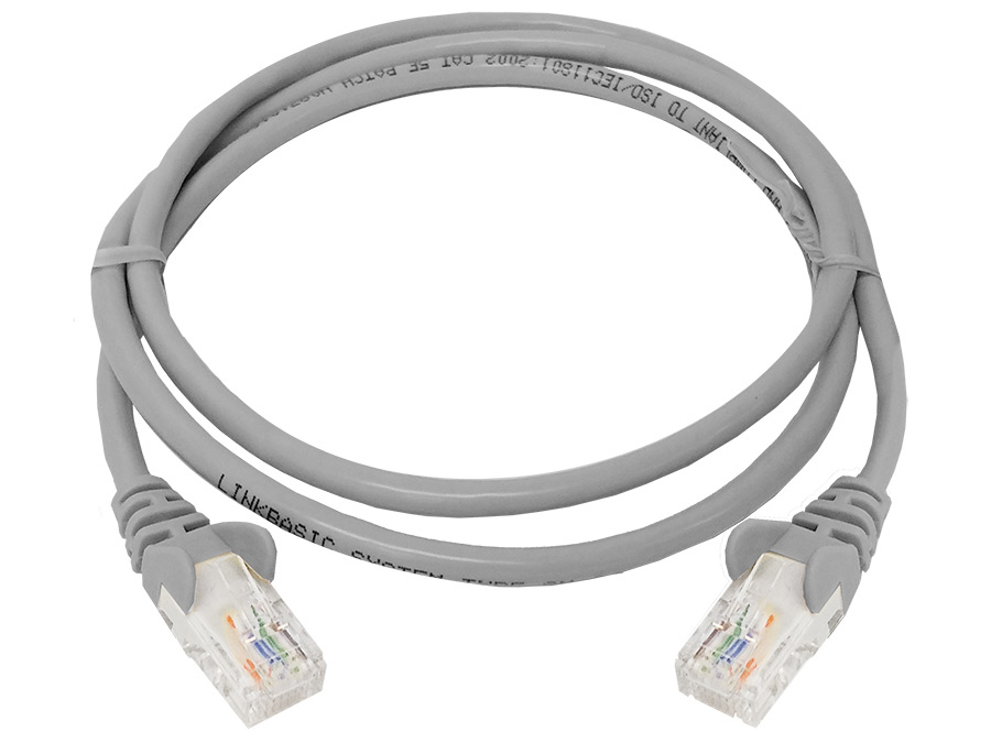 Linkbasic 1 Metre UTP Cat5e Flylead Grey