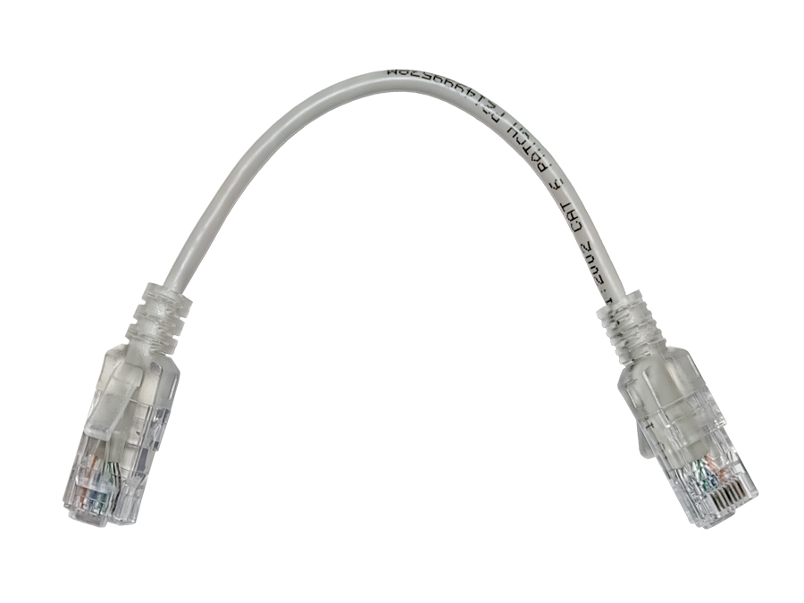Linkbasic 22cm UTP Cat6 Nano Thin Patch Cable Grey