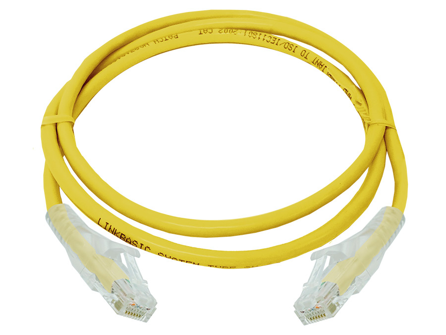 Linkbasic 1 Metre UTP Cat6 Flylead Yellow