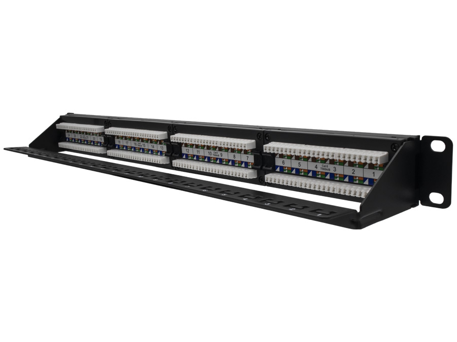 Linkbasic 24 Port Cat6 Rack Mount Patch Panel