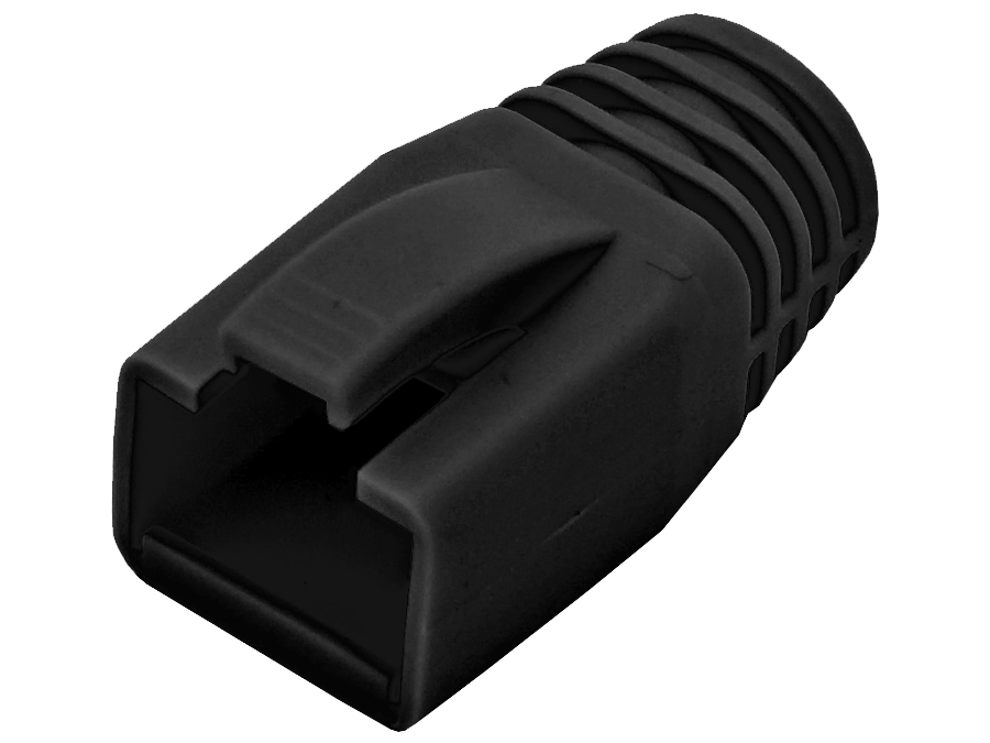 Linkbasic Black Boots for RJ45-6FTP
