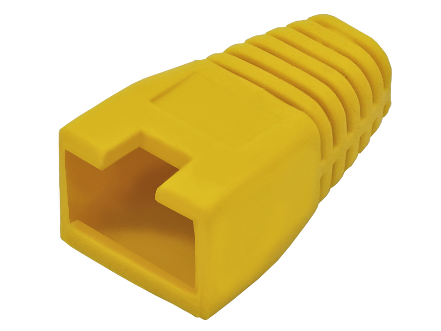Linkbasic Yellow Boots RJ45