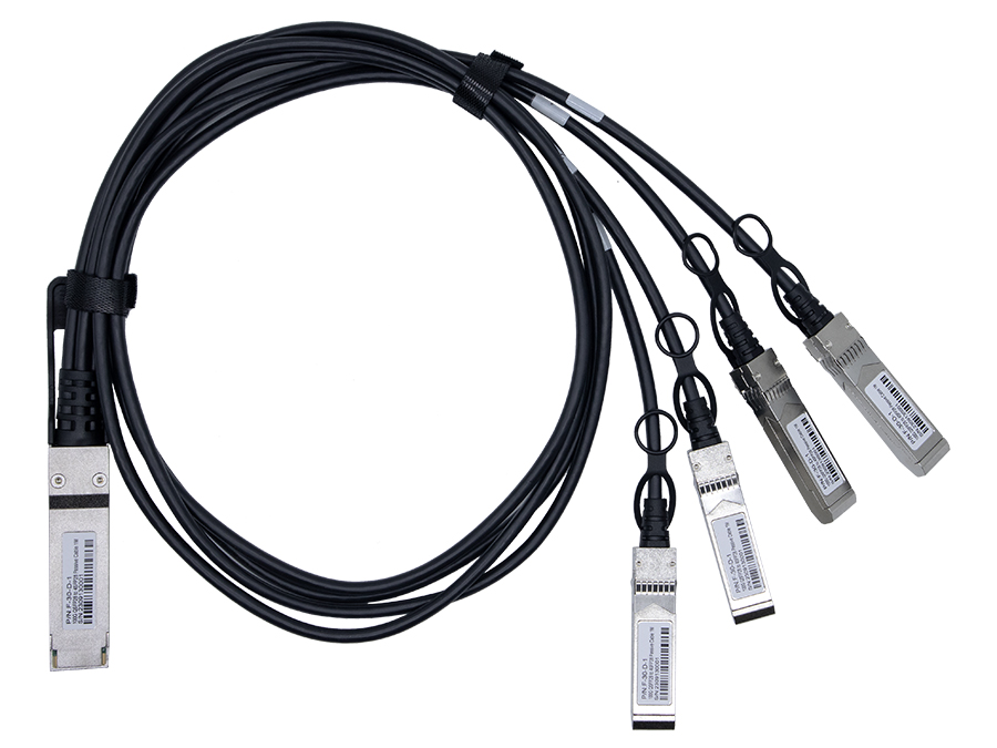 Linkbasic Breakout Cable 1m 1 QSFP28 to 4 SFP28 Uplink Cable