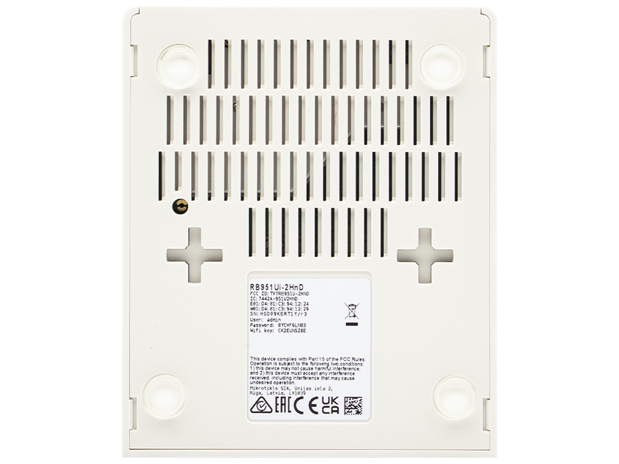 MikroTik 2.4GHz 2.5dBi 5 Port Ethernet WiFi Router