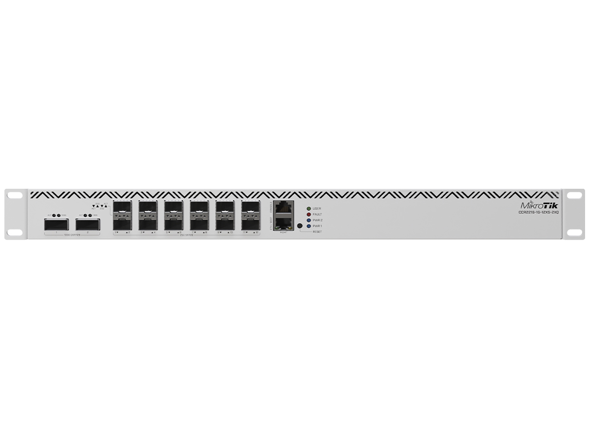 MikroTik Cloud Core 12 Port SFP28 2 QSFP28 16 Core Router