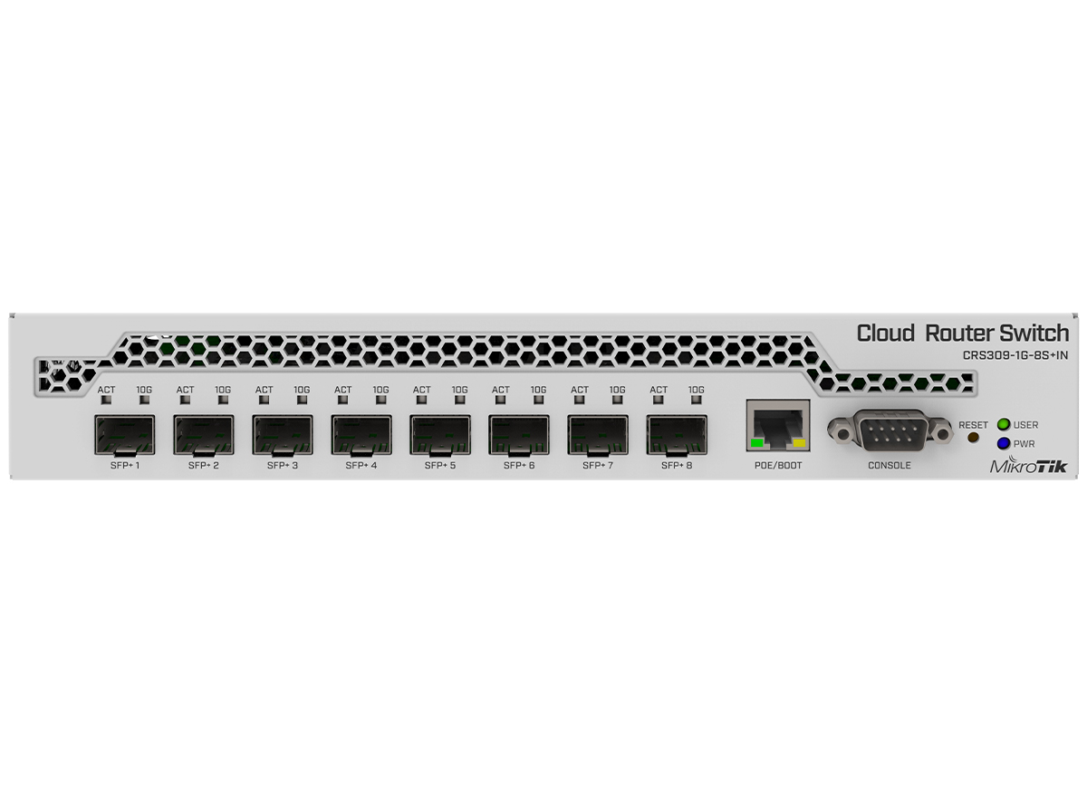 MikroTik Cloud Router Switch 4 Port SFP+ with PoE Input