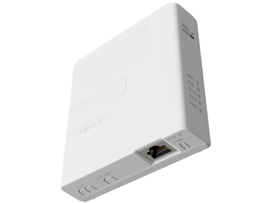 MikroTik GPEN21 Smart Media Converter with PoE Pass-through