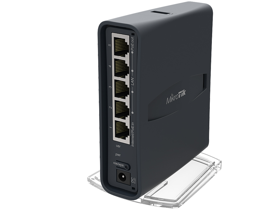 MikroTik hAP ac Lite Tower 5 Port Ethernet 750Mbps WiFi 5 Router
