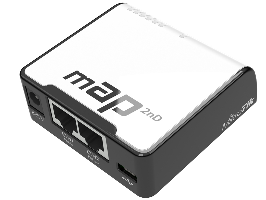 MikroTik mAP 2.4GHz  1.2dBi USB PoE WiFi AP