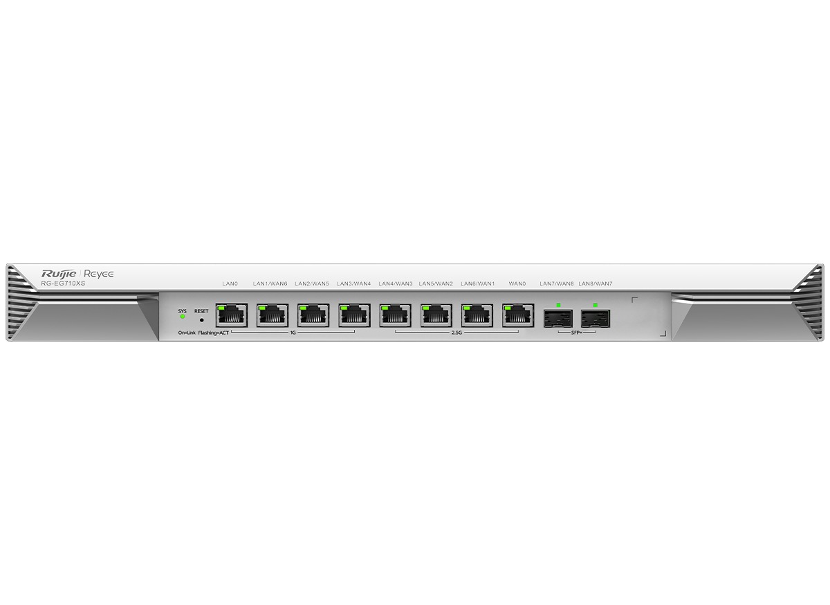 Reyee 8 Port Multi Gigabit 2SFP+ Multi-WAN 700 User Cloud Router
