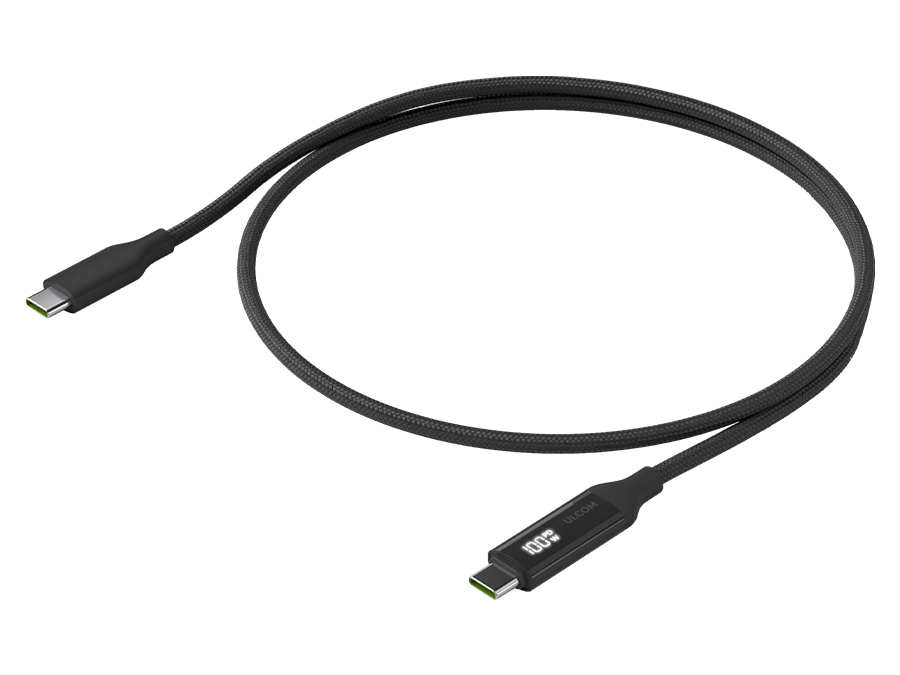 Ubiquiti USB-C Cable with Charge Display Black