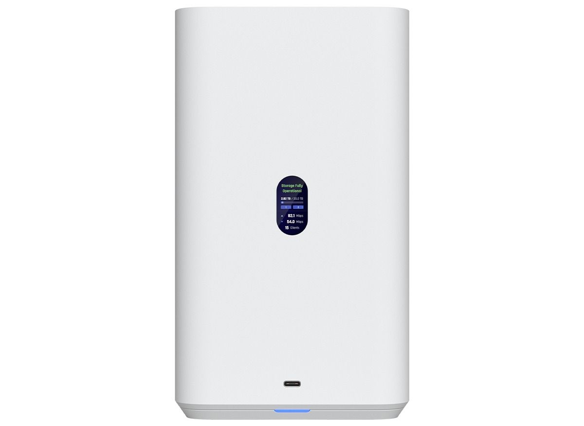 Ubiquiti UniFi White UNAS 2.5Gbps Ethernet 2x 3.5" HDD bays