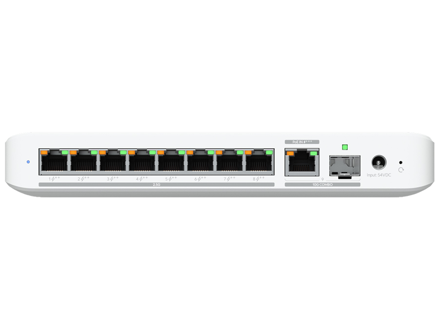 Ubiquiti UniFi Flex 2.5G PoE 8 Port PoE with 10G Combo Uplink